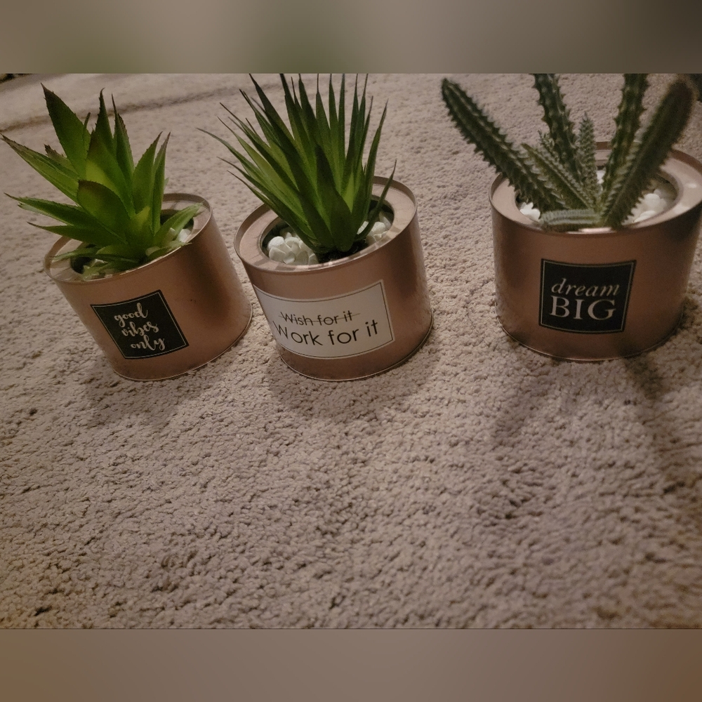 3 Set Faux Plants